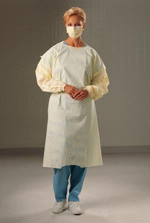 Halyard Controla Cover Gown, Yellow, Universal, Note: Can Be Used In The PPE Dispensing System, 100/cs (24 cs/plt)