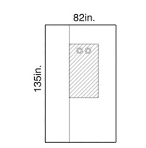 Halyard Femoral Angiography Drape, Window, X-Long, Sterile, 14/cs