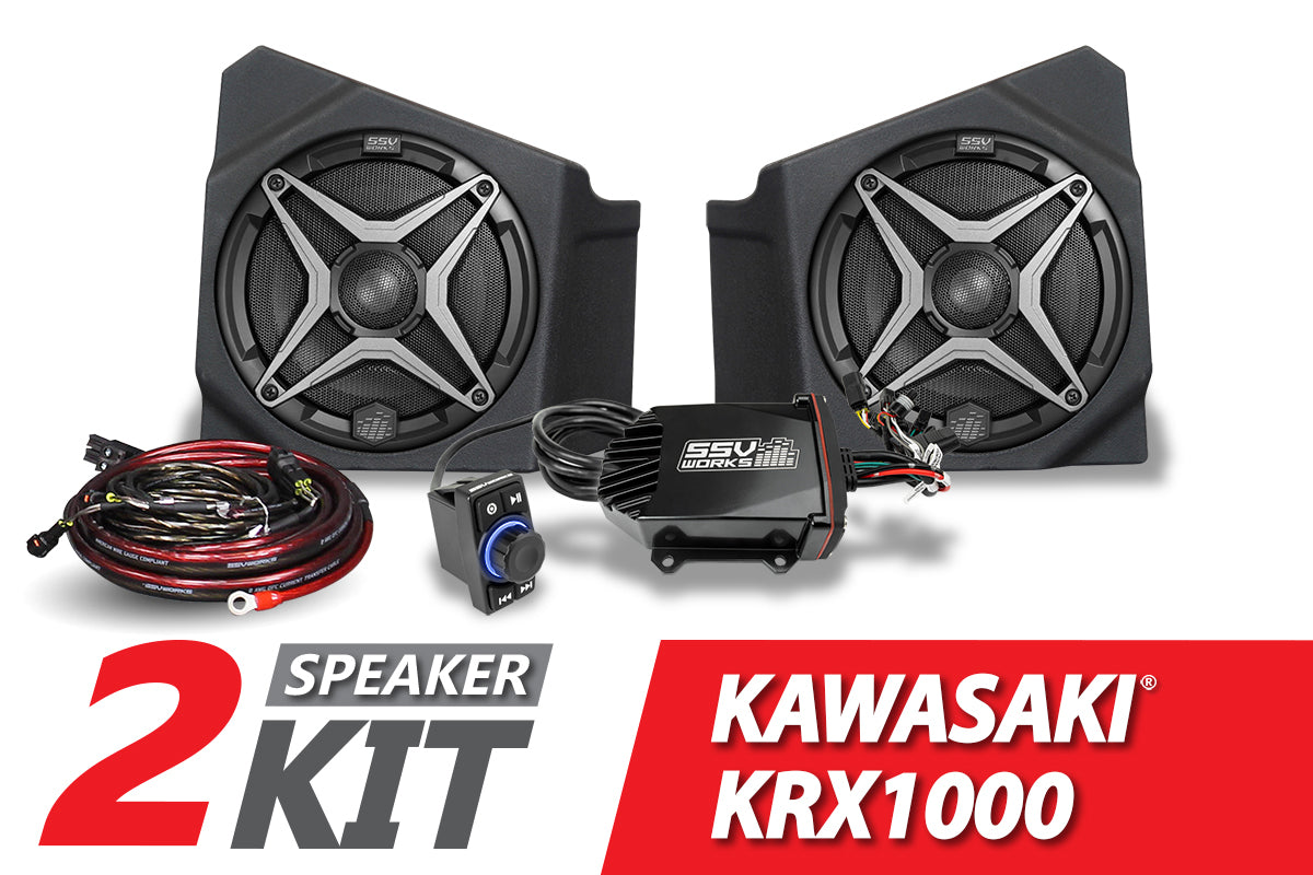  2020-2024 Kawasaki KRX1000 2-Speaker SSV Works Audio-Kit 