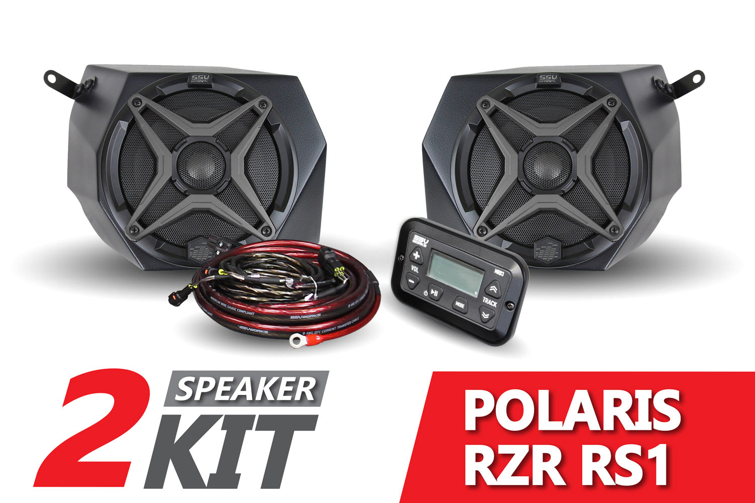  2018+ Polaris RZR RS1 2-Speaker Audio Kit 