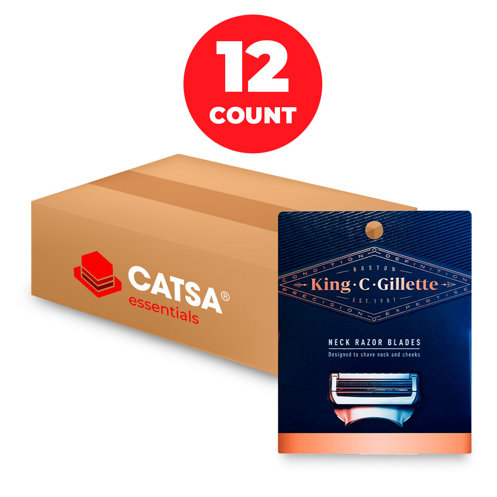 King C. Gillette Neck Razor Blades, 4 Count