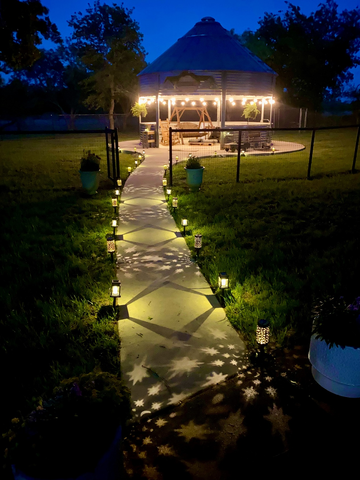 Gigalumi moon spot solar pathway lights