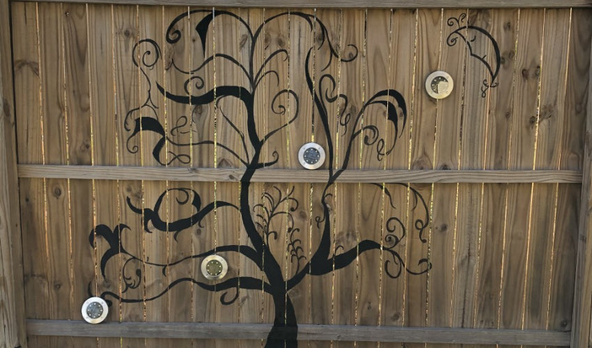 Solar ground lights for outside decoration