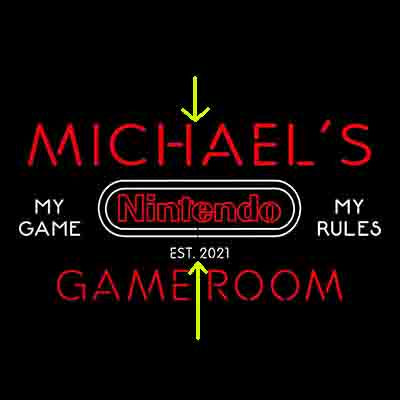 Custom Nintendo My Game Room custom sign pro led sign