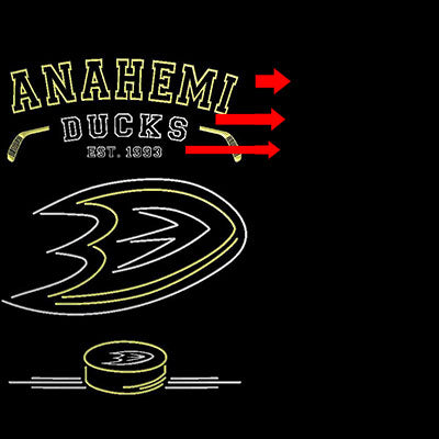 Custom Anahemi Ducks Est. 1993 custom sign pro led sign