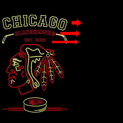 Custom Chicago Blackhawks Est. 1926 custom sign pro led sign