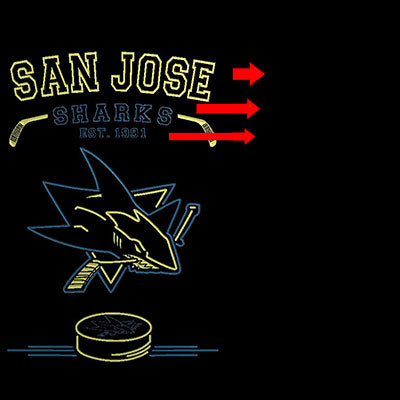 Custom San Jose Sharks Est. 1991 custom sign pro led sign
