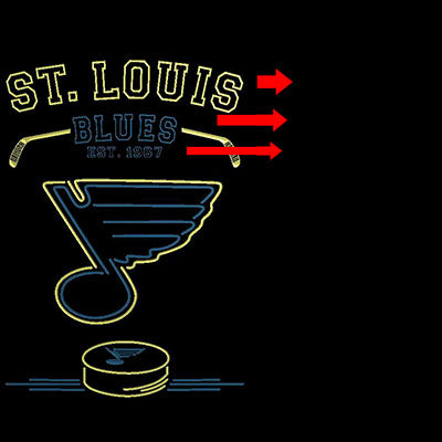 Custom St. Louis Blues Est. 1967 custom sign pro led sign