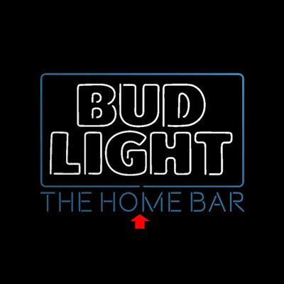 Bud Light New Home Bar Custom Personalized custom sign pro led sign