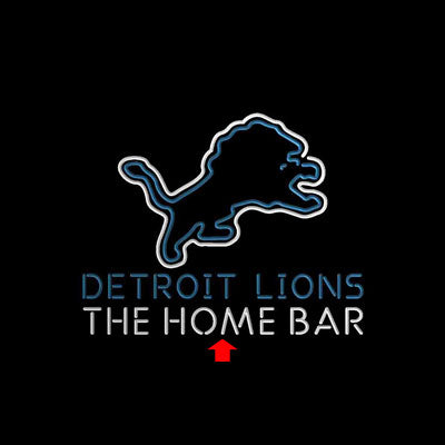 Detroits Lion Football Bar Custom Personalized custom sign pro led sign