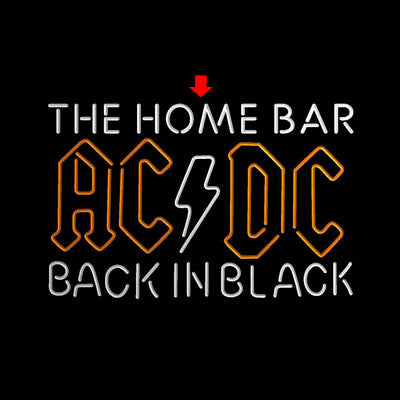 AC/DC Back in Black Music Band Custom Personalized custom sign pro led sign