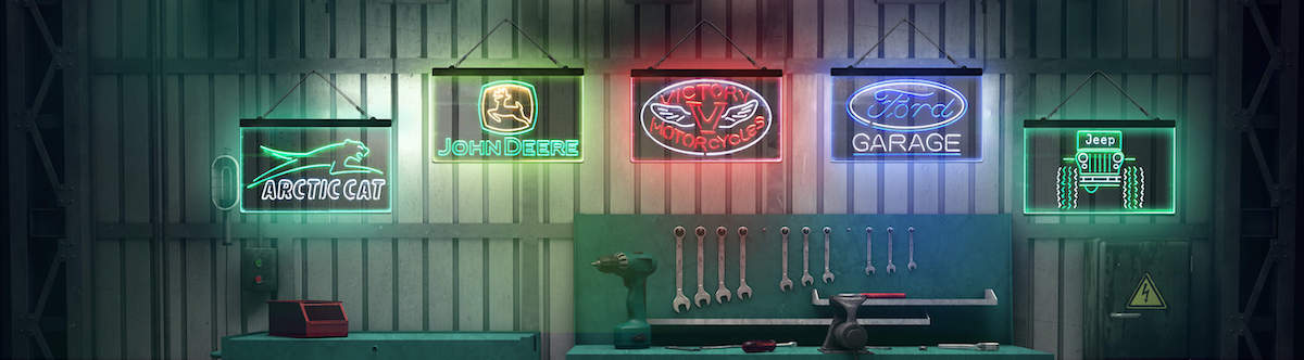the best garage decor led sign