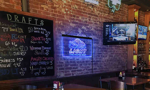 Coors Light Mountain Home Bar Custom Personalized neon sign-pro led sign