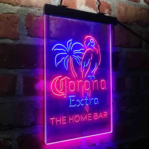 Corona Extra Parrot Bird Palm Tree Custom Personalized custom sign-pro led sign