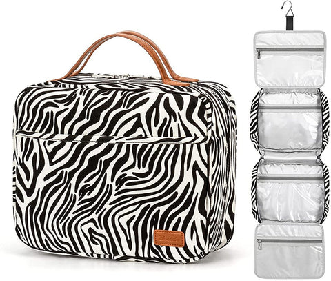 Waterproof Fashionable Striped Travel Toiletry Bag for women