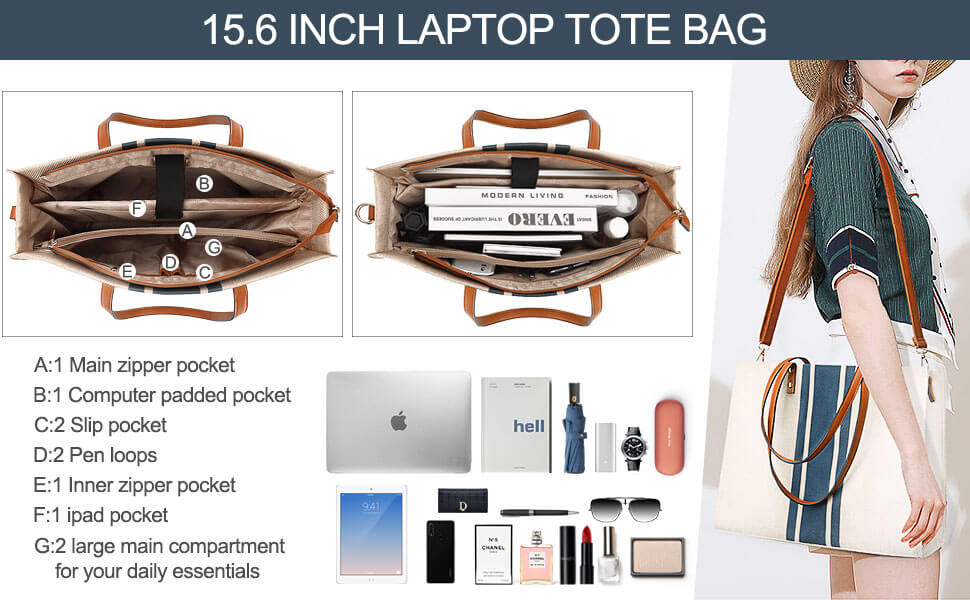 Handbag with Laptop Compartment