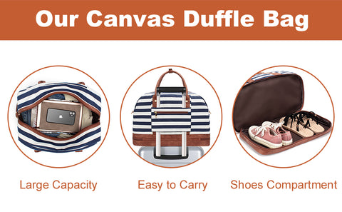 Our Canvas Travel Duffel Bag