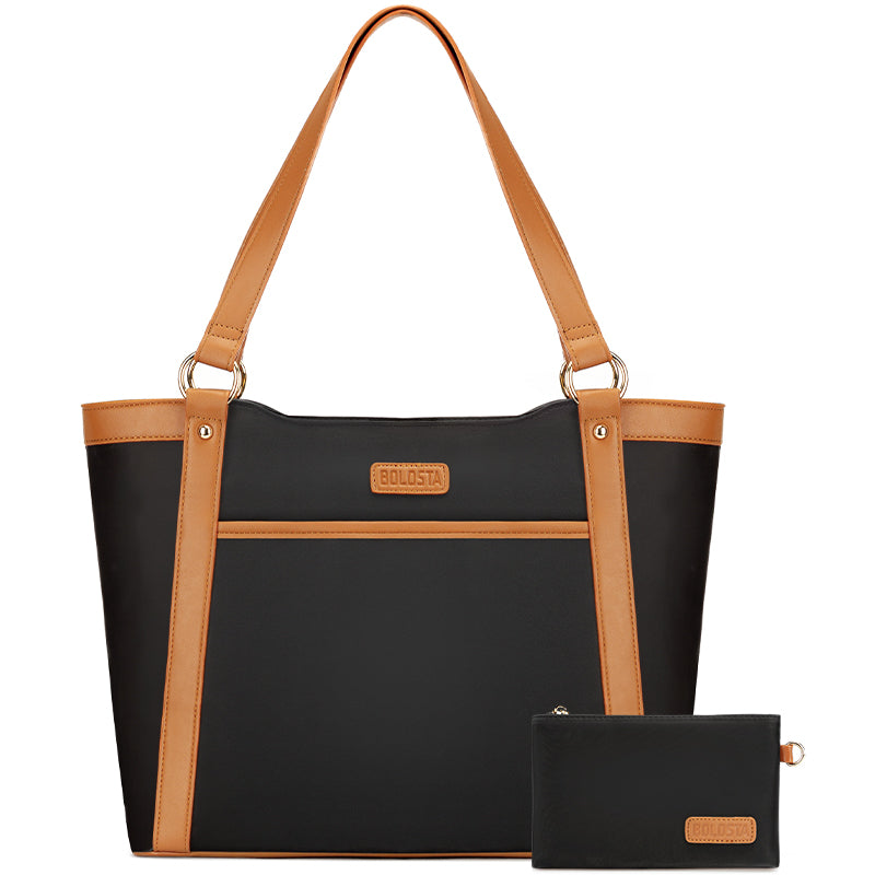 Leather Laptop Tote Bag