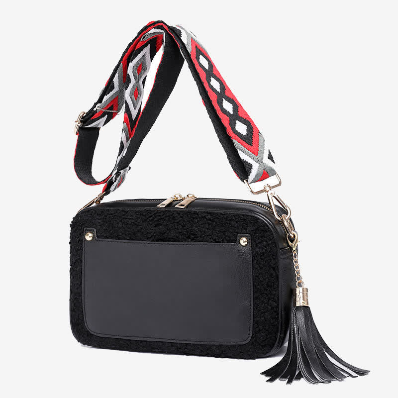 Faux Leather Shoulder Bag