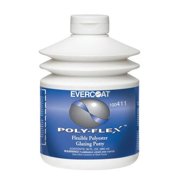 EVERCOAT? POLY-FLEX? 100411 Polyester Glazing Putty, 30 oz Pumptainer