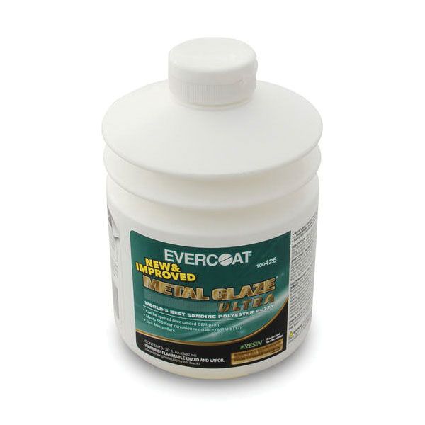 EVERCOAT? METAL GLAZE? Ultra 100425 Sanding Polyester Putty, 880 mL Pumptainer