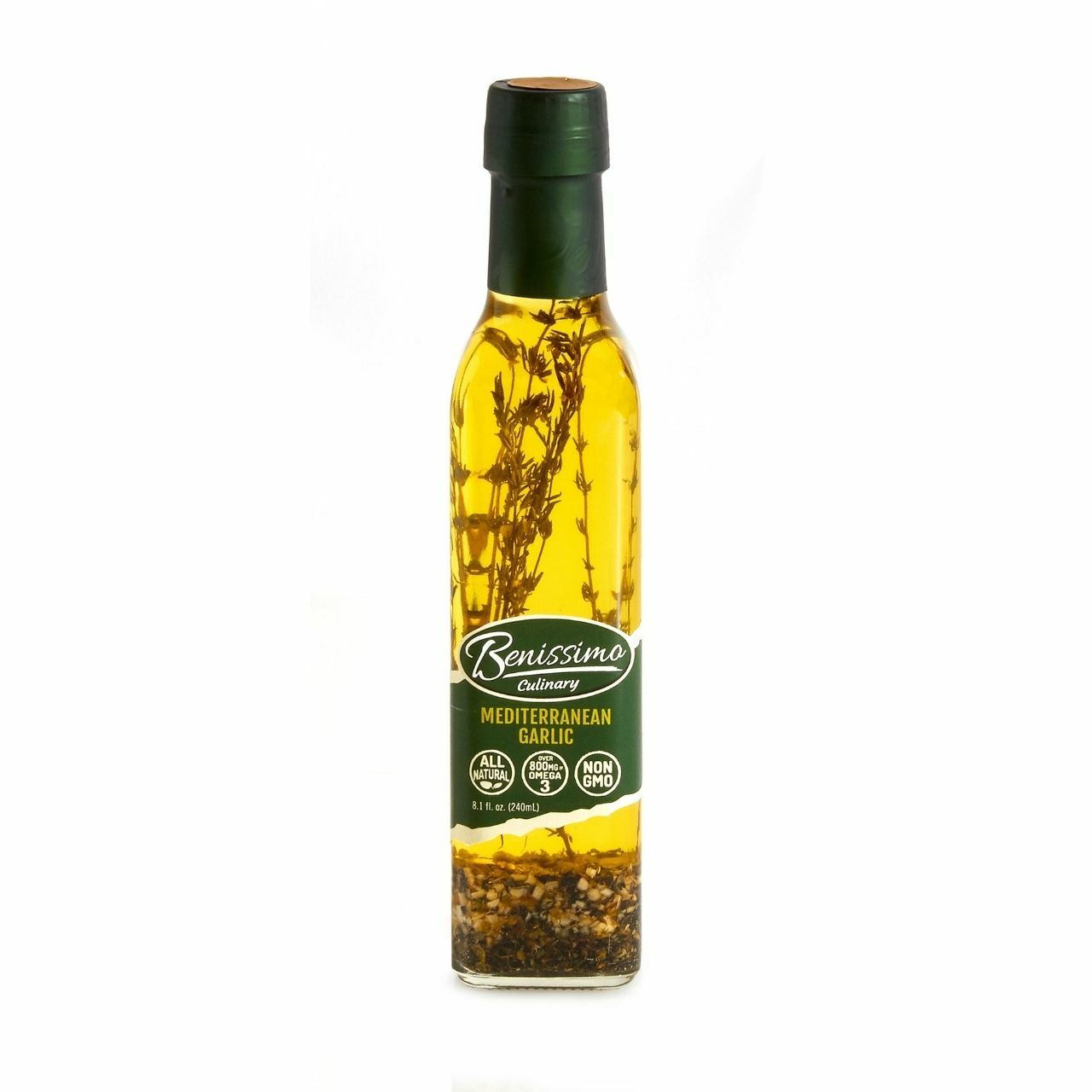 Benissimo Mediterranean Garlic Oil 8.1 oz - Pack of 3