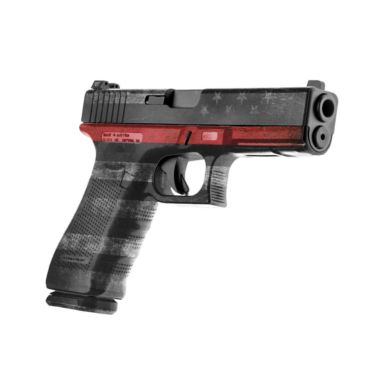 GS Thin Red Line  - Pistol Skin Premium Vinyl Wrap