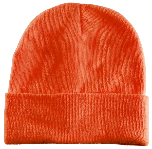 Orange String Knit Hat
