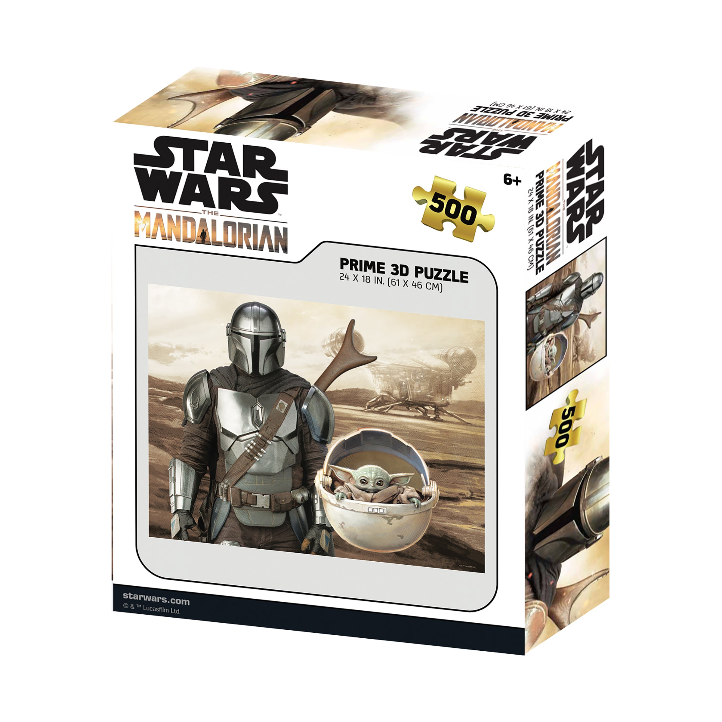 Star Wars - The Mandalorian - Mando & Grogu 3D Lenticular Jigsaw Puzzle: 500 Pcs