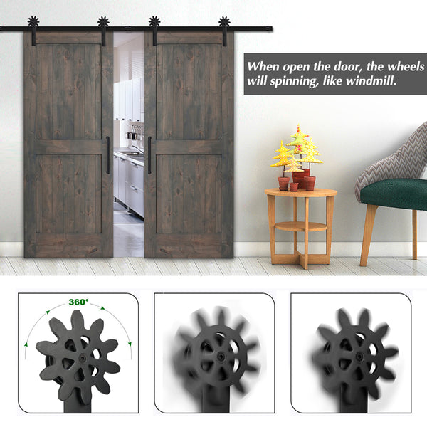 double barn door kit