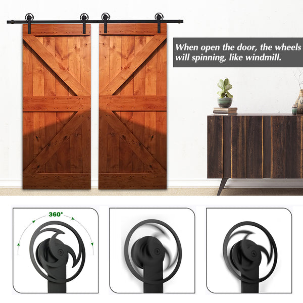 double barn door kit