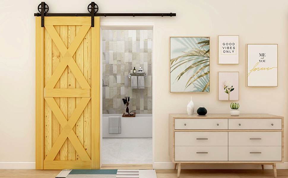 big wheel sliding barn door hardware kit