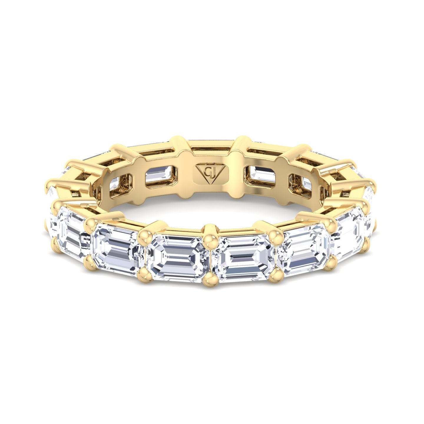 Paris - East To West Emerald Cut Diamond Eternity Band