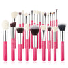 Pink Makeup Brush Set 25pcs - Jessup Beauty UK