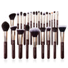 Brown Makeup Brush Set 25pcs - Jessup Beauty UK