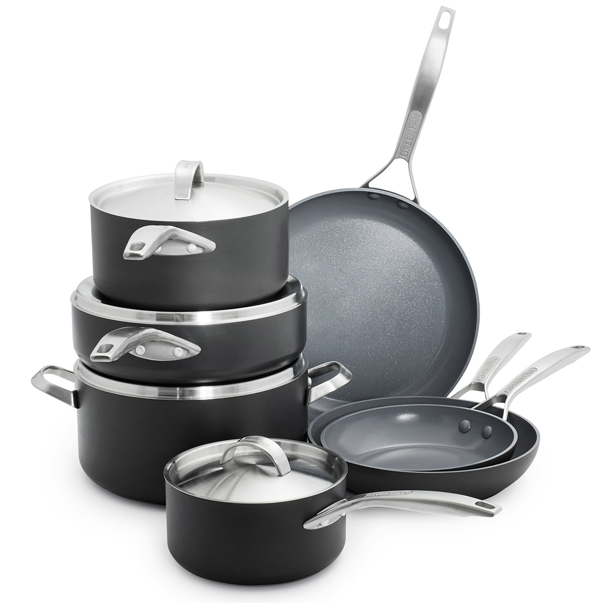 Paris Pro Ceramic Nonstick 11-Piece Cookware Set