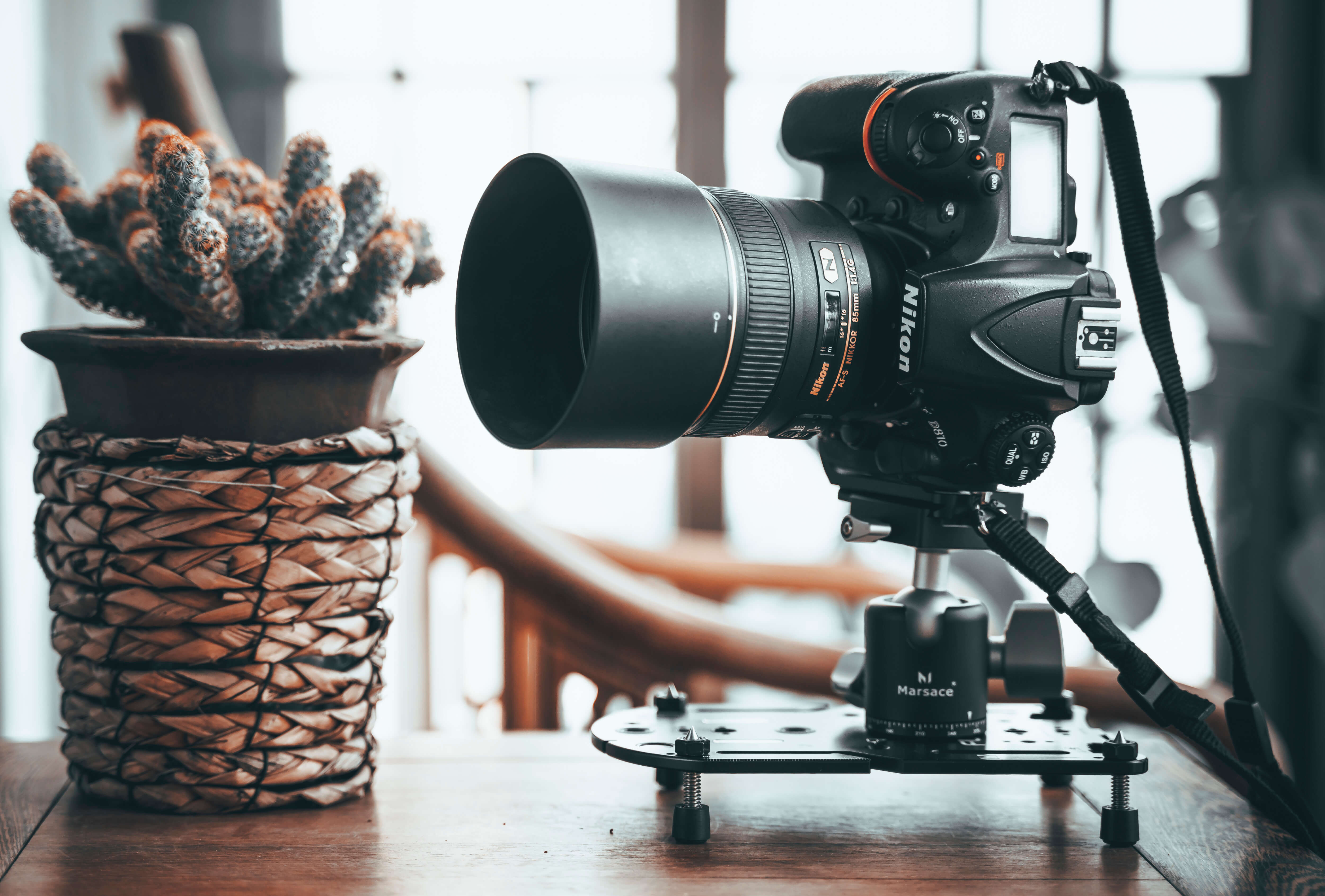 a low-angle photography tripod