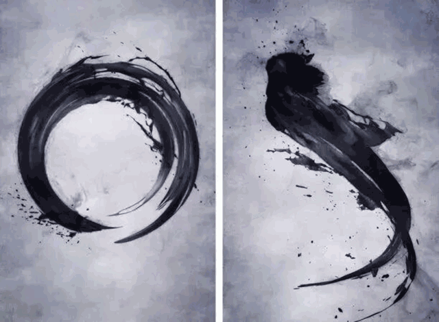 The national treasure of Chinese ink painting is enough to interpret the artistic conception and inspiration of this Benz Light painting performance