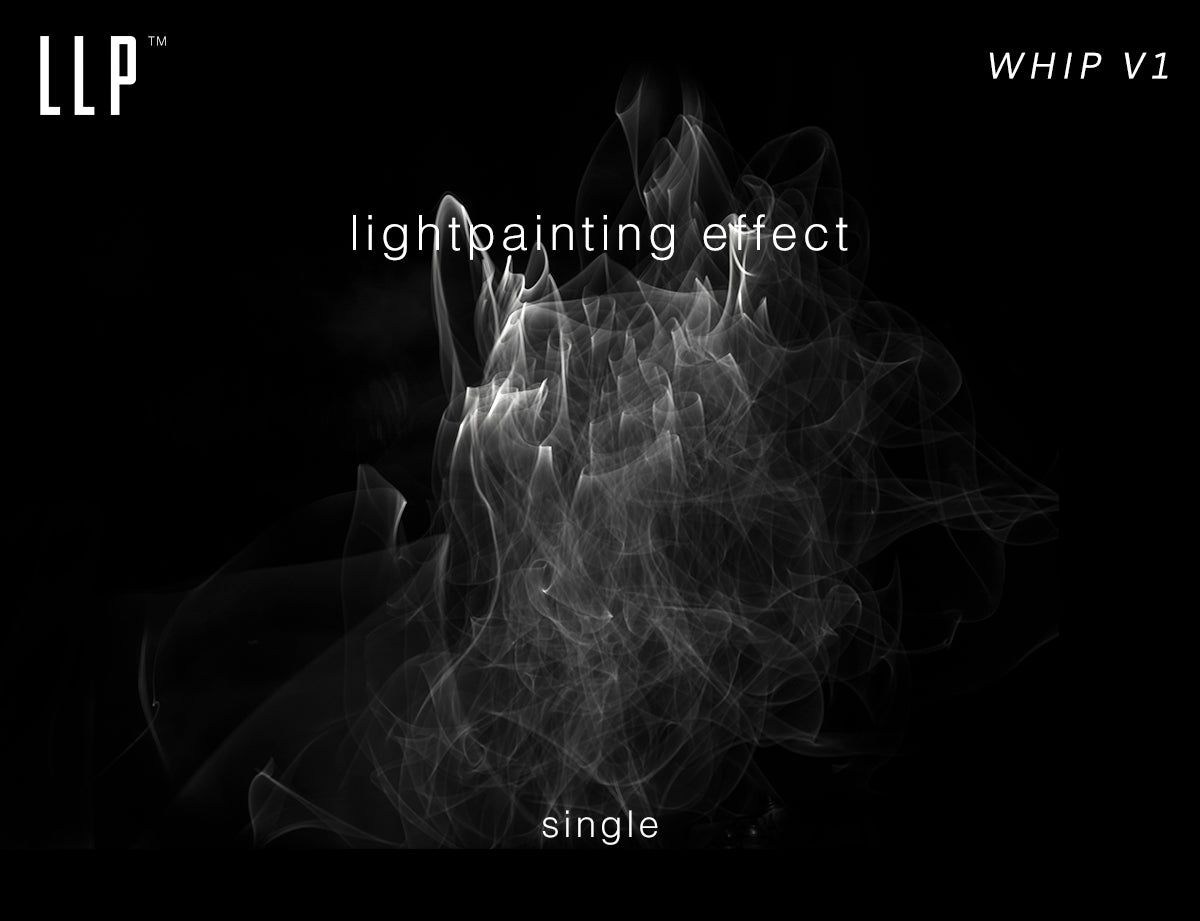 The LLP whip module V1 ( Solid Core Fiber) is great for creating a smoke or fog type of effect in your images. Created from a custom made premium quality solid core fiber optic cable this attachment in 3 feet long .The effect is same like EL  cold light.  PLEASE NOTE :LLP whip module V1 works best with a bright light source,a light sourse of a minimum od 600 lumens is recommended for the LLP whip module V1.