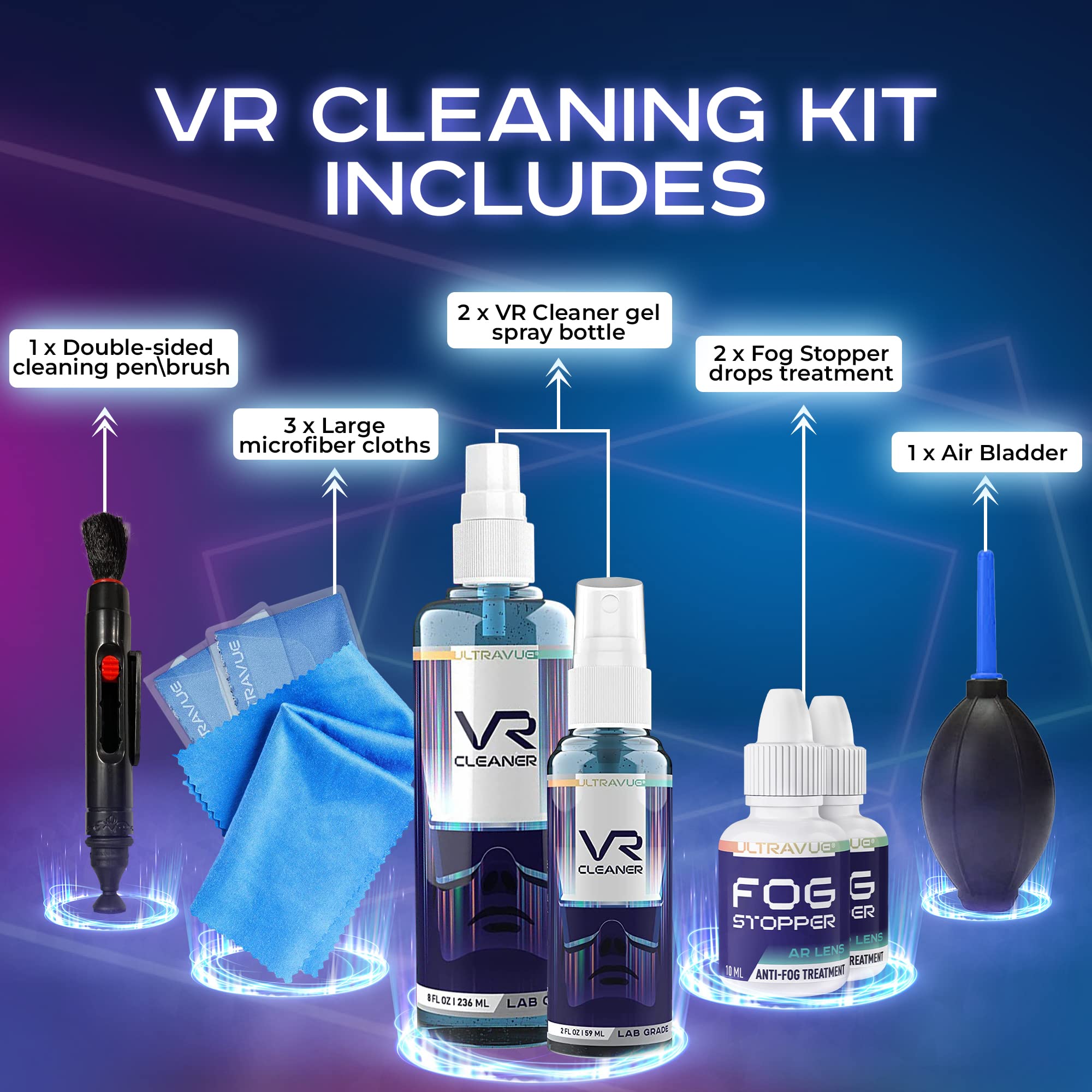 VR Cleaning Kit and Anti-Fog Treatment