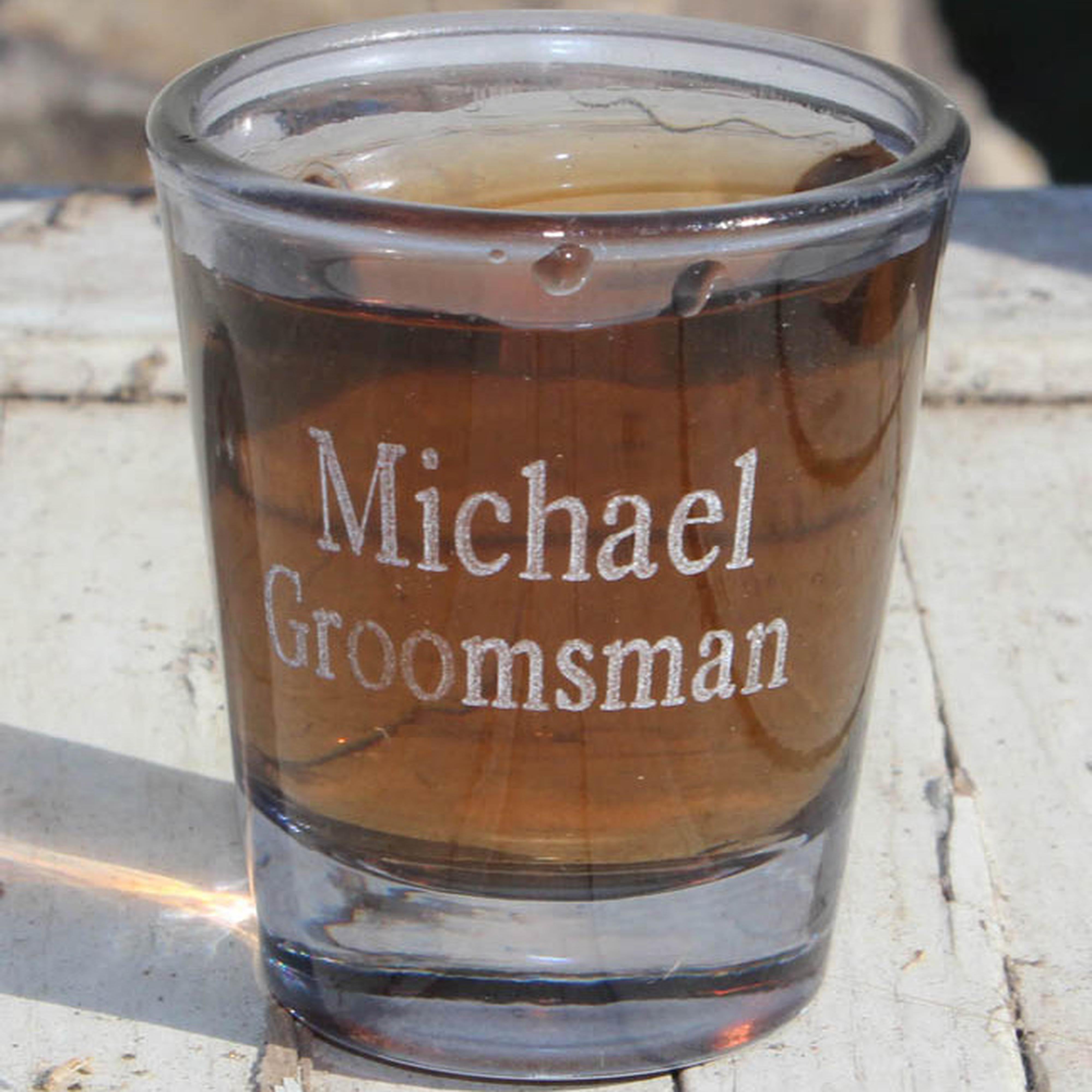 Engraved Tapered Shot Glass