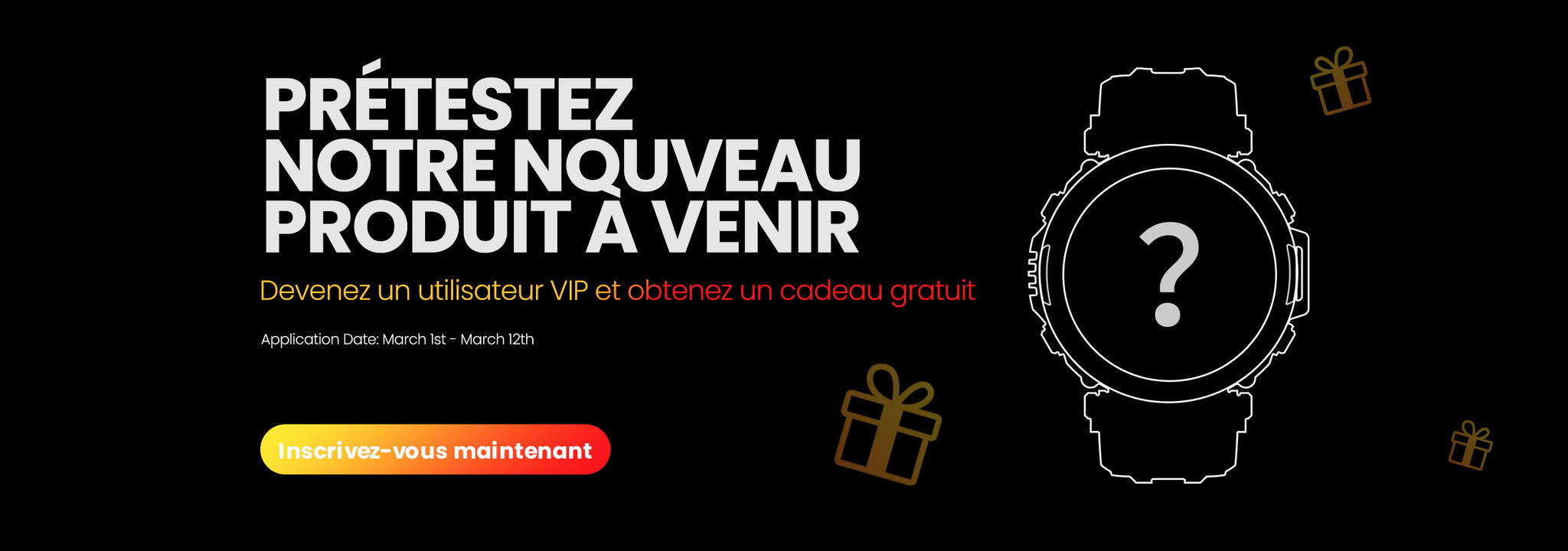 Recrutement pour l'essai de nouveaux produits Amazfit