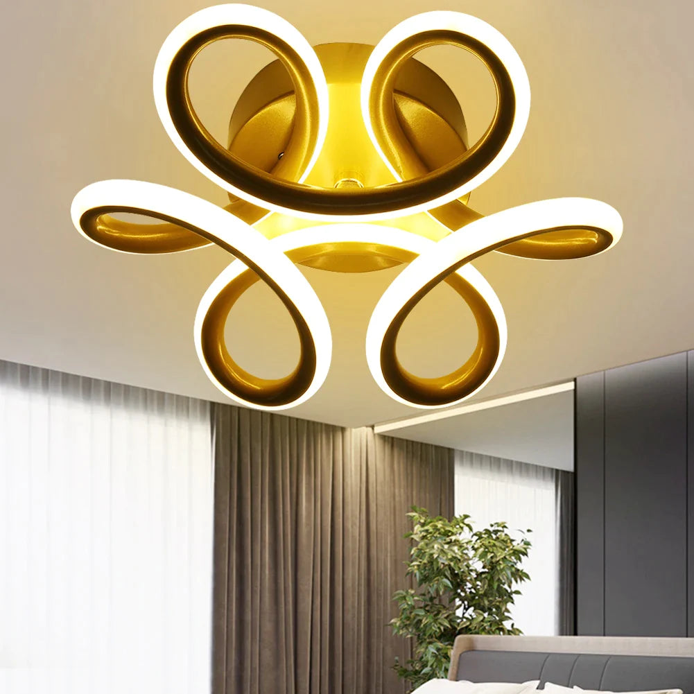 Modern Flower LED Ceiling Light Nordic Home Lighting 12W Flush Mount Lamp for Bedroom Living Room Corridor Light Ceiling Lamp