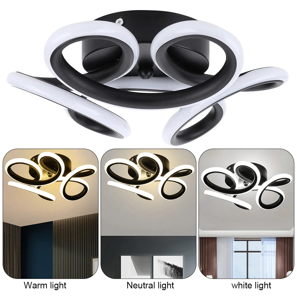 Modern Flower LED Ceiling Light Nordic Home Lighting 12W Flush Mount Lamp for Bedroom Living Room Corridor Light Ceiling Lamp