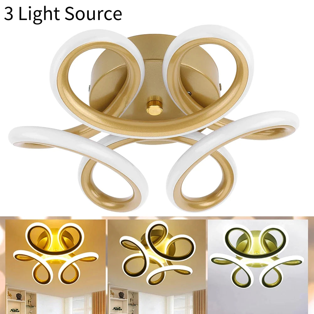 Modern Flower LED Ceiling Light Nordic Home Lighting 12W Flush Mount Lamp for Bedroom Living Room Corridor Light Ceiling Lamp