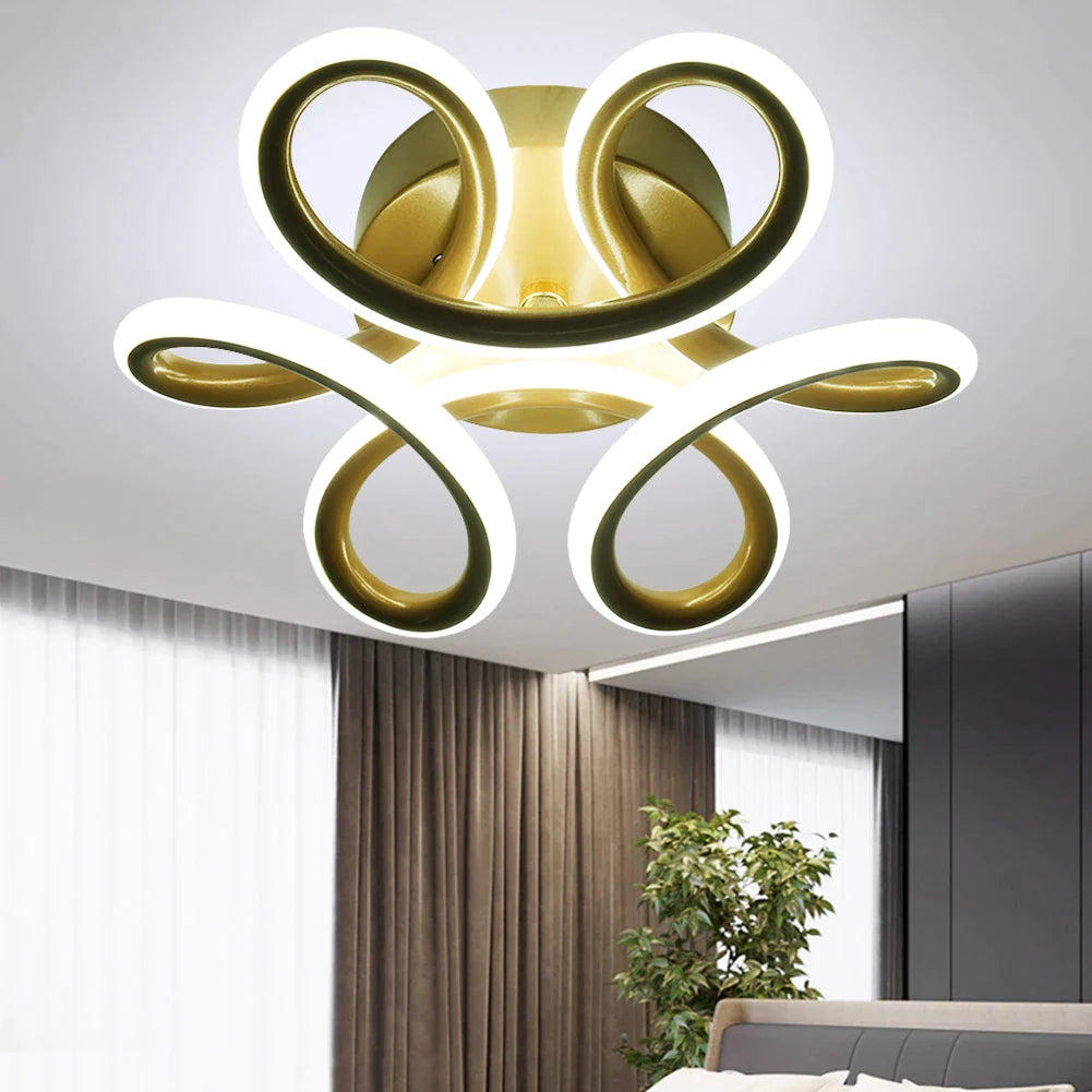 Modern Flower LED Ceiling Light Nordic Home Lighting 12W Flush Mount Lamp for Bedroom Living Room Corridor Light Ceiling Lamp