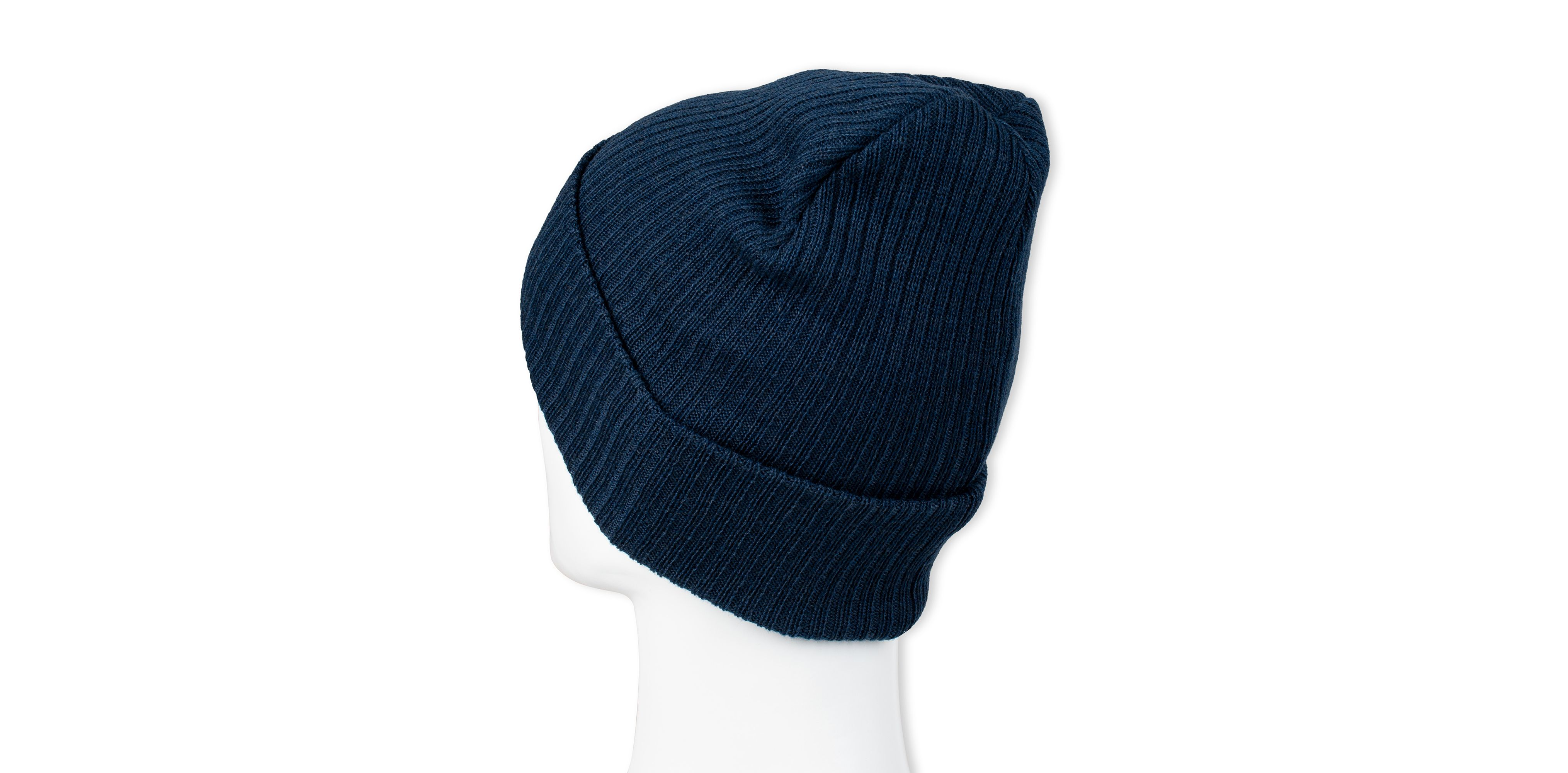 Recycled Double Knit Ribbed Beanie w/ Woven Seasonal Graphic
