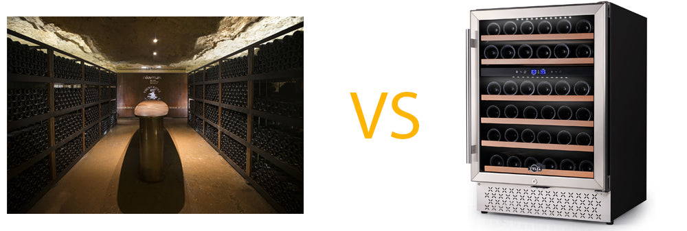 Comparison-of-underground-wine-cabinet-and-wine cooler
