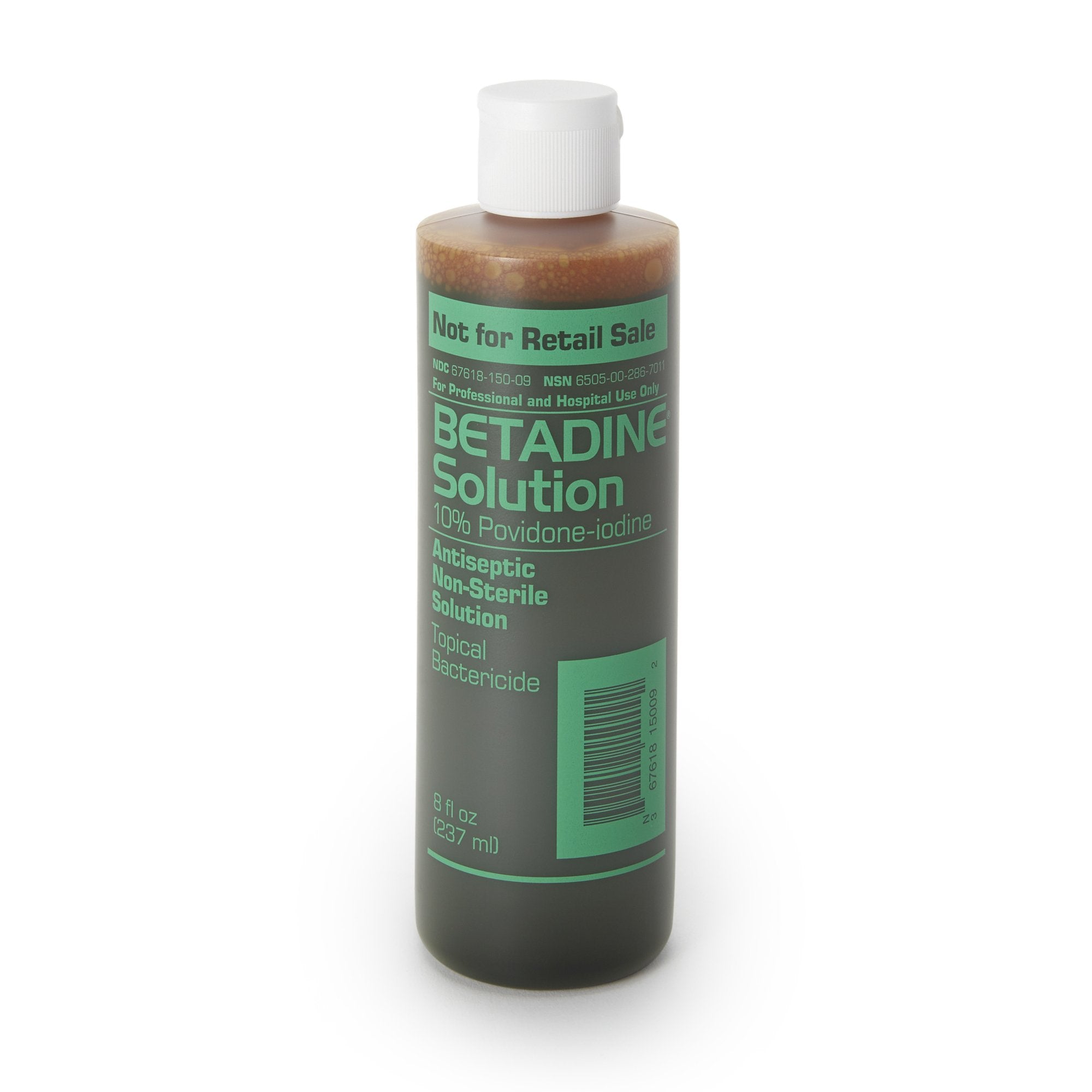 Emerson Healthcare Skin Prep Solution Betadine? 8 oz. Bottle 10% Strength Povidone-Iodine NonSterile