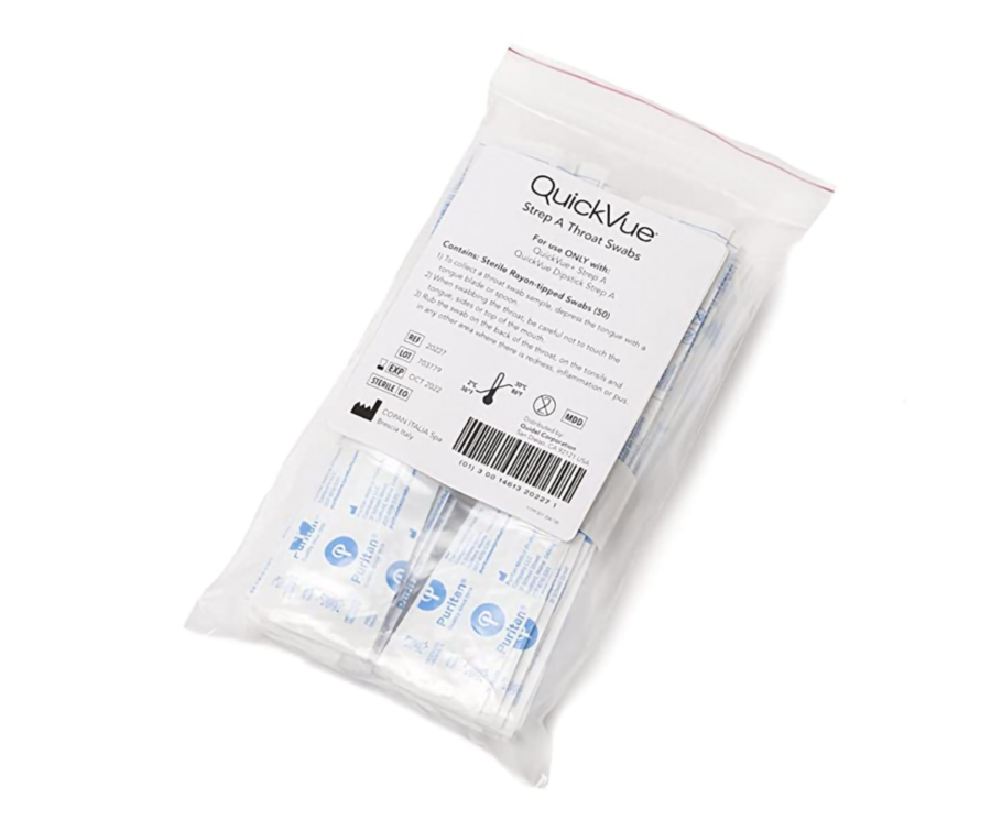 QUIDEL QUICKVUE? STREP A THROAT SWABS, 50 PACK